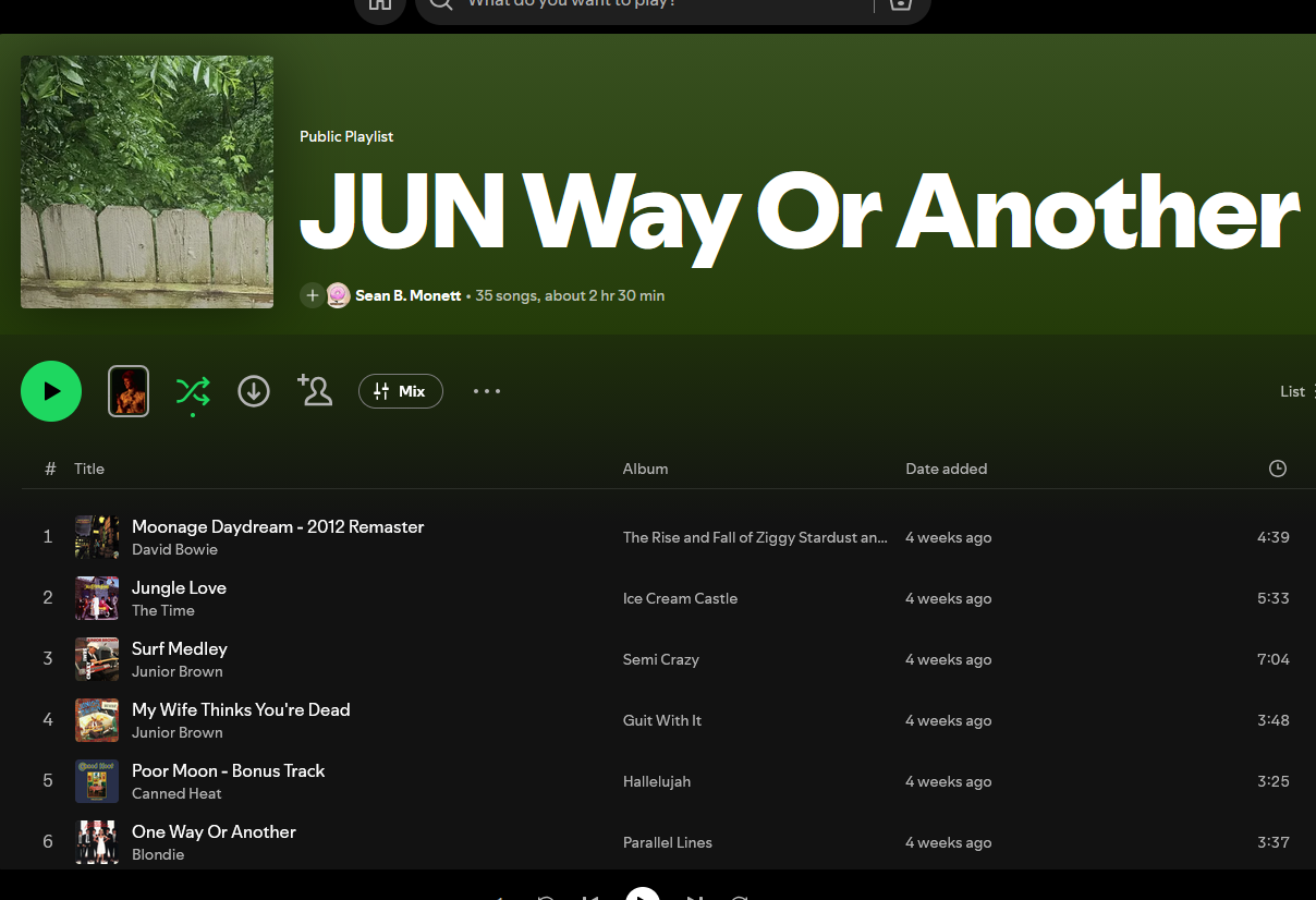 June Playlist