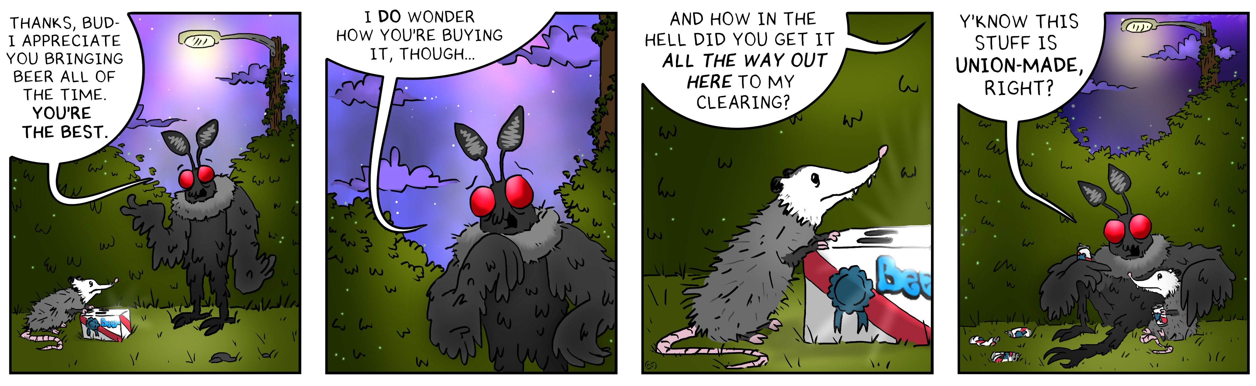 Mothman and Opossum